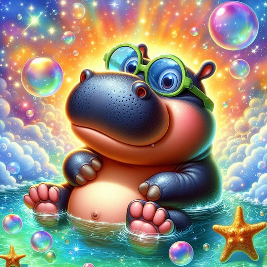 Hippo | Diamond Painting