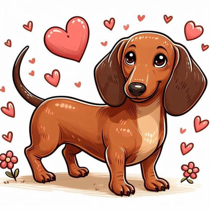 Dachshund Dog | Diamond Painting
