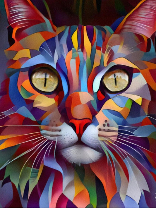 Colorful Cat | Diamond Painting