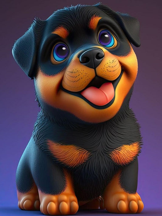 Rottweiler Dog | Diamond Painting