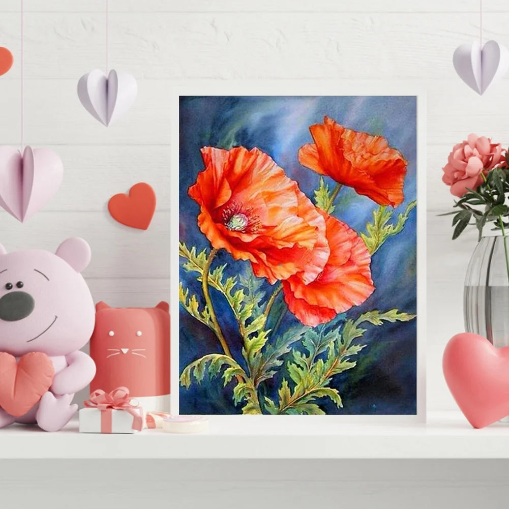 Red Flower | Diamond Painting