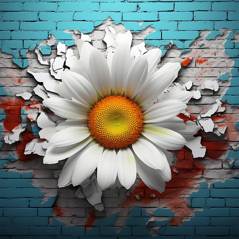 Flower In The Wall | Diamond Painting