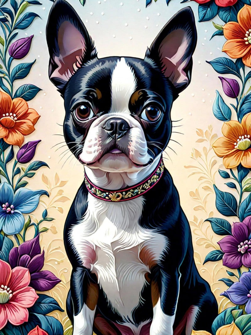 Boston Terrier Dog | Diamond Painting