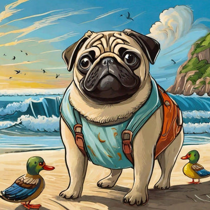 Dog Pug | Diamond Painting