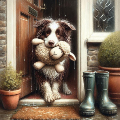 Dog Border Collie | Diamond Painting