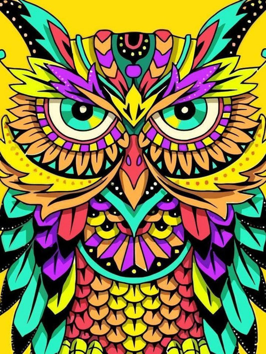 Colorful Owl | Diamond Painting