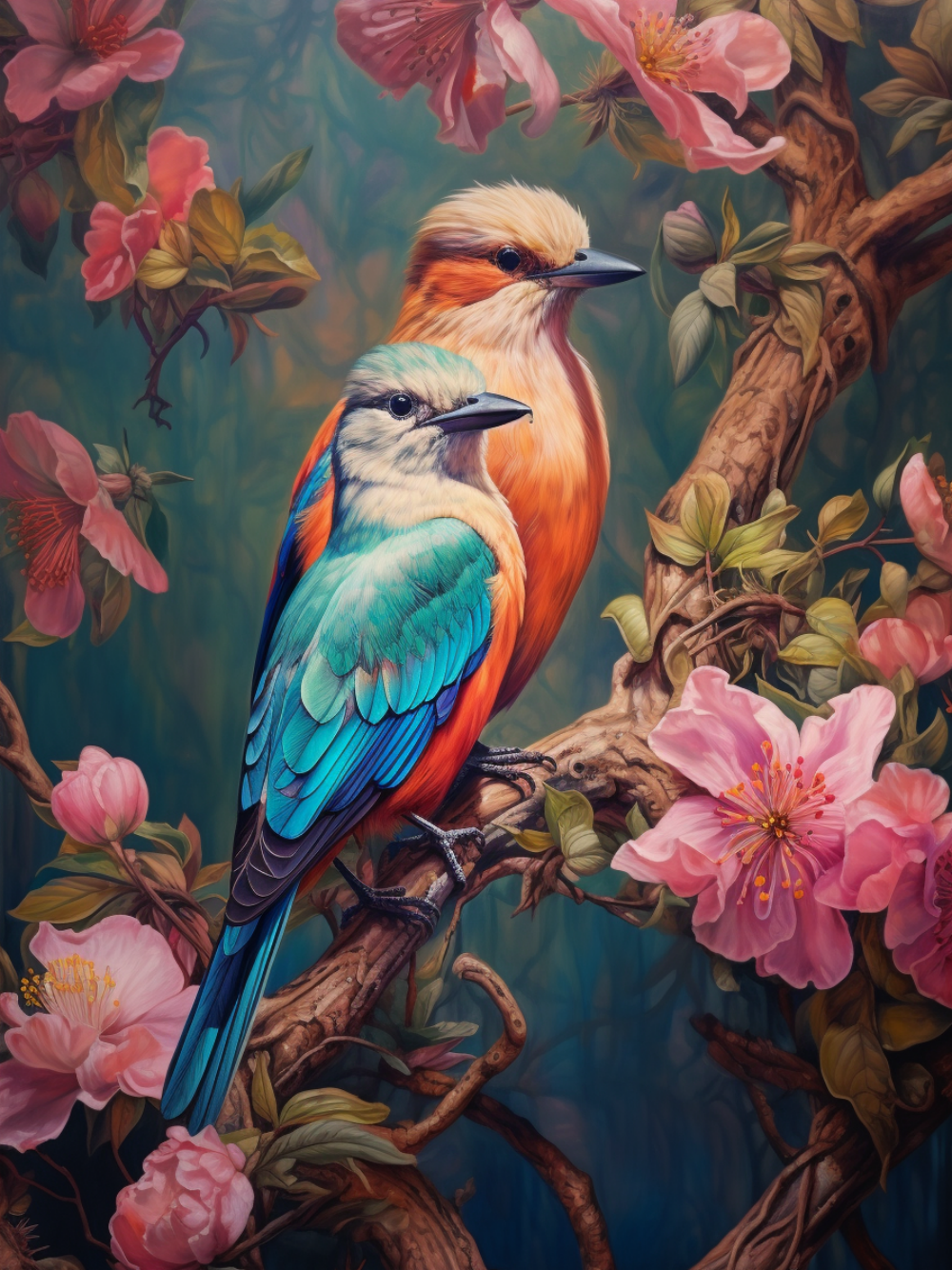 Birds and Flowers | Diamond Painting