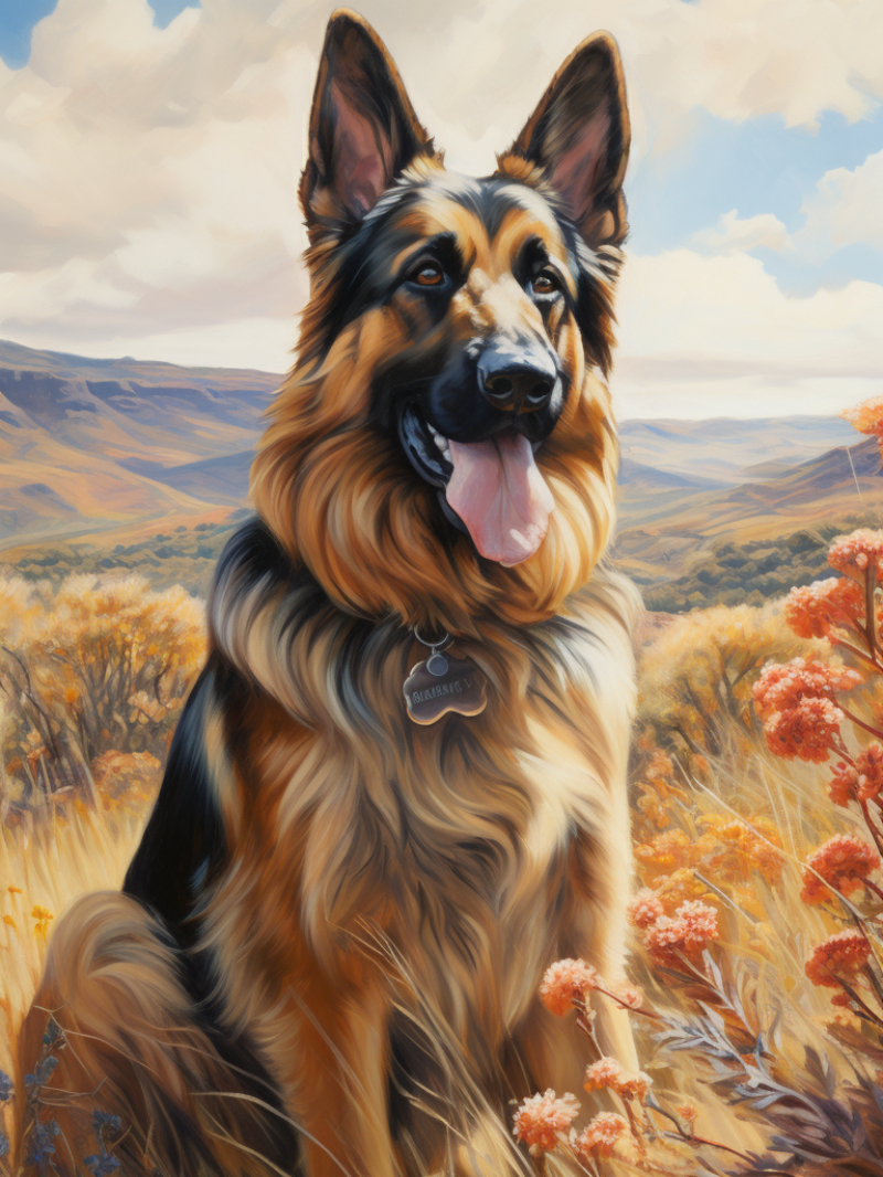 Dog German Shepherd | Diamond Painting