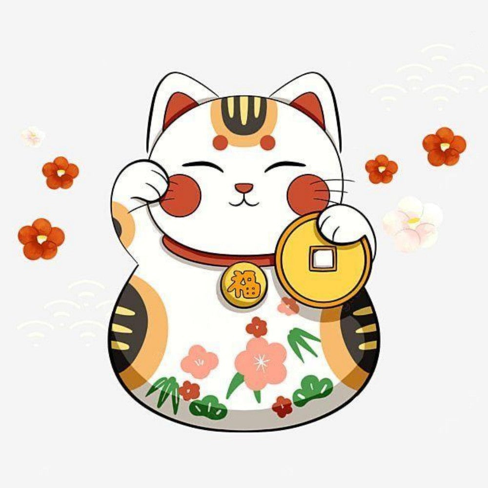 Bell Lucky Cat | Diamond Painting