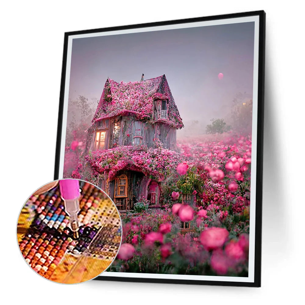 Pink Dream House | Diamond Painting