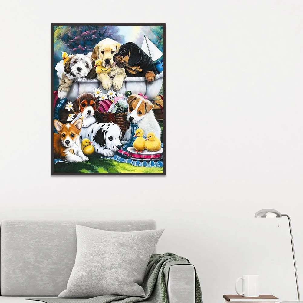 Resting Dogs | Diamond Painting