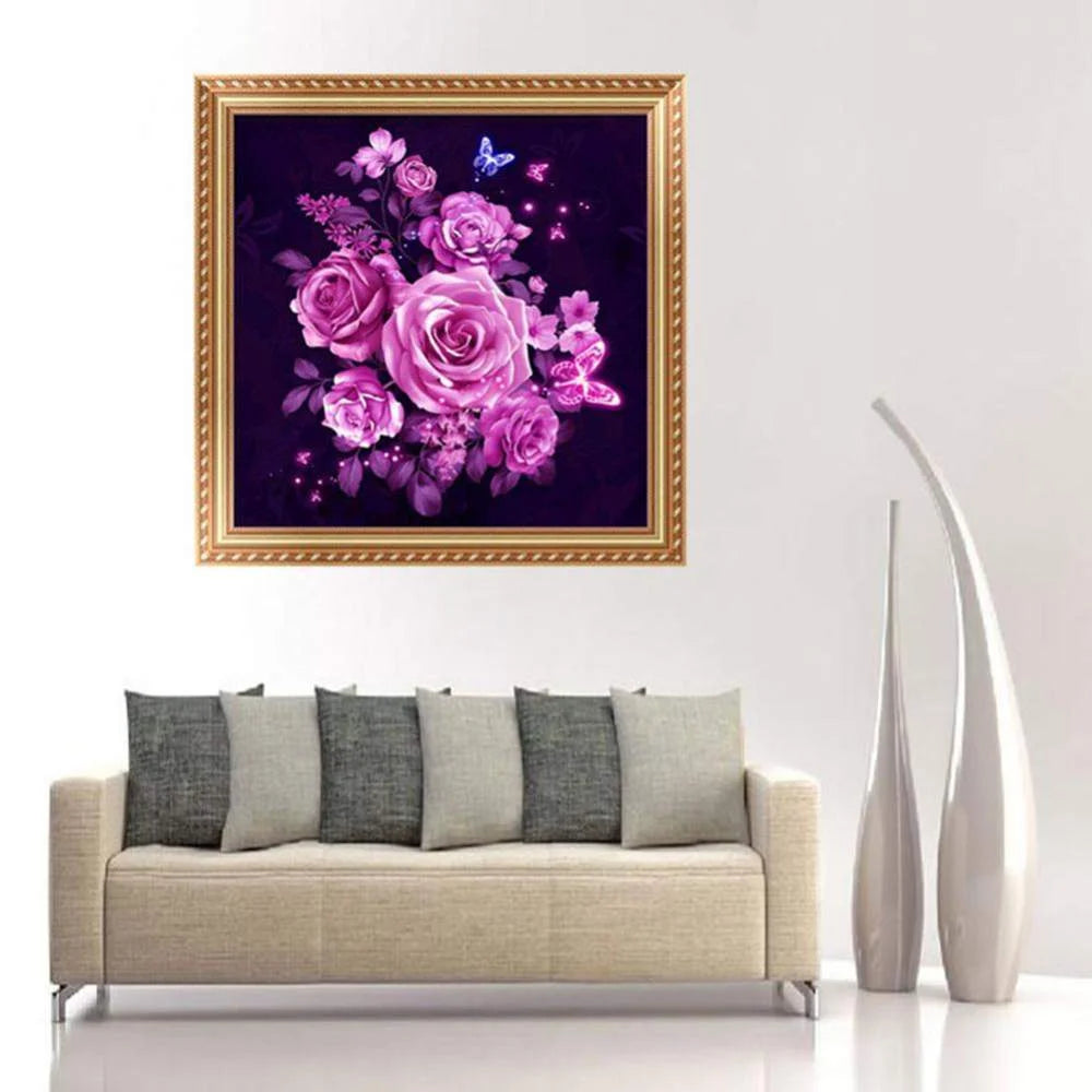 Pink Flower | Diamond Painting