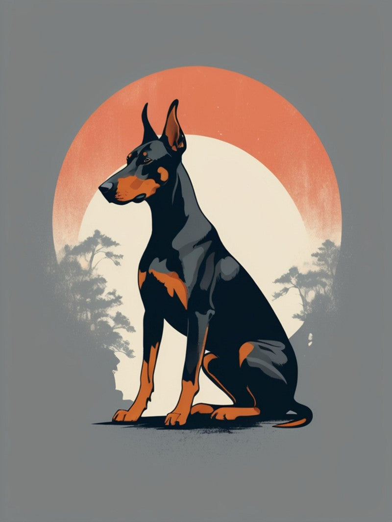 Dog Doberman | Diamond Painting