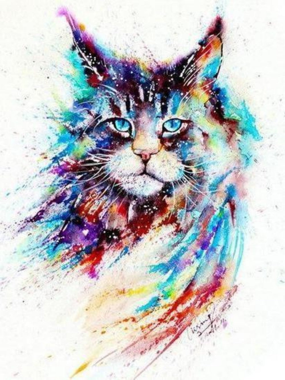 Colorful Cat | Diamond Painting