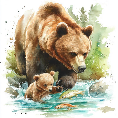 Brown Bear | Diamond Painting
