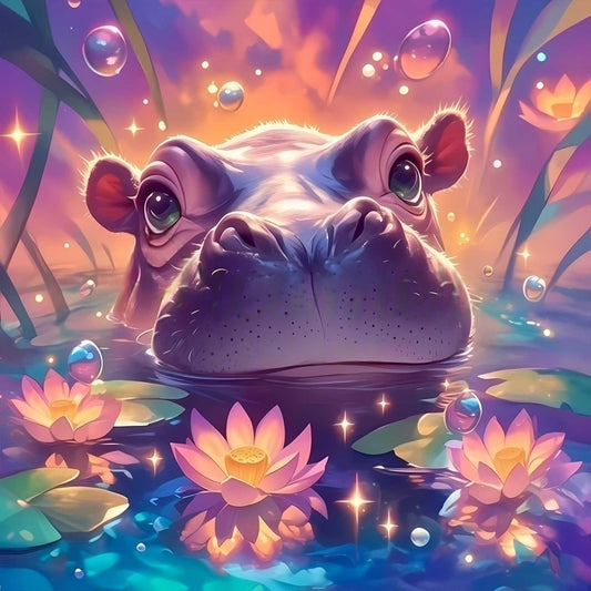 Hippo | Diamond Painting