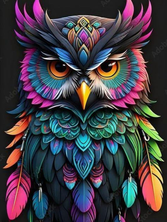 Colorful Owl | Diamond Painting