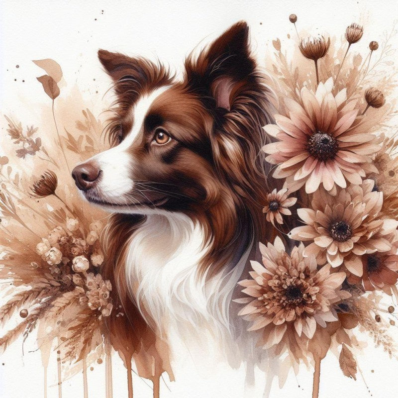 Dog Border Collie | Diamond Painting