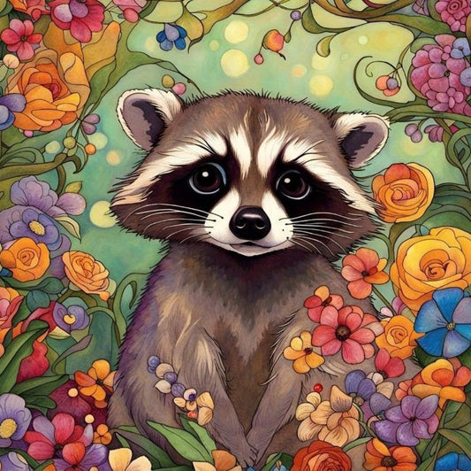 Raccoon | Diamond Painting