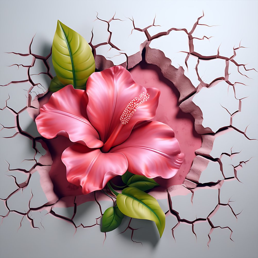 Flower In The Wall | Diamond Painting