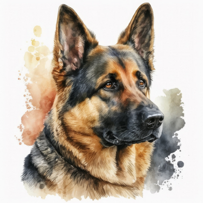 Dog German Shepherd | Diamond Painting