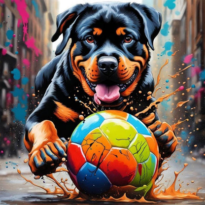 Rottweiler Dog | Diamond Painting