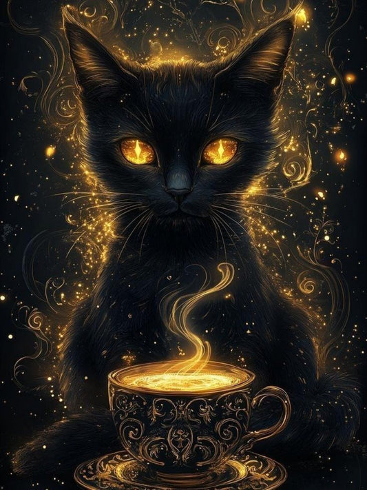 Midnight Cat | Diamond Painting