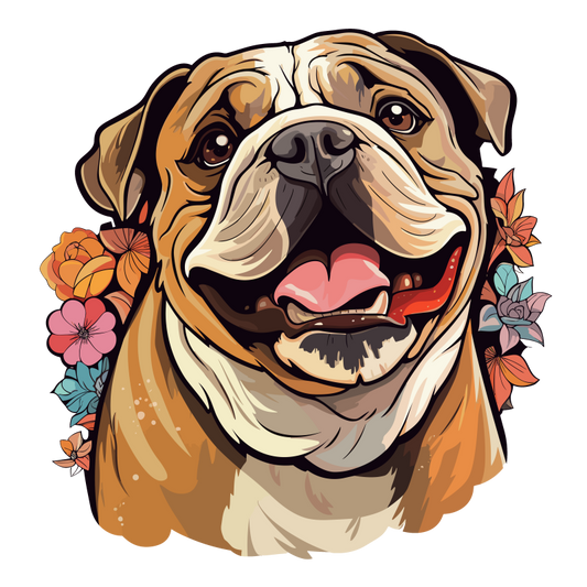 Dog English Bulldog | Diamond Painting