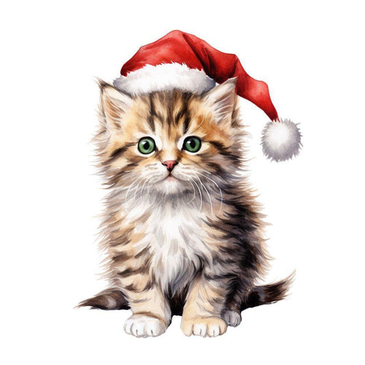 Christmas cat | Diamond Painting