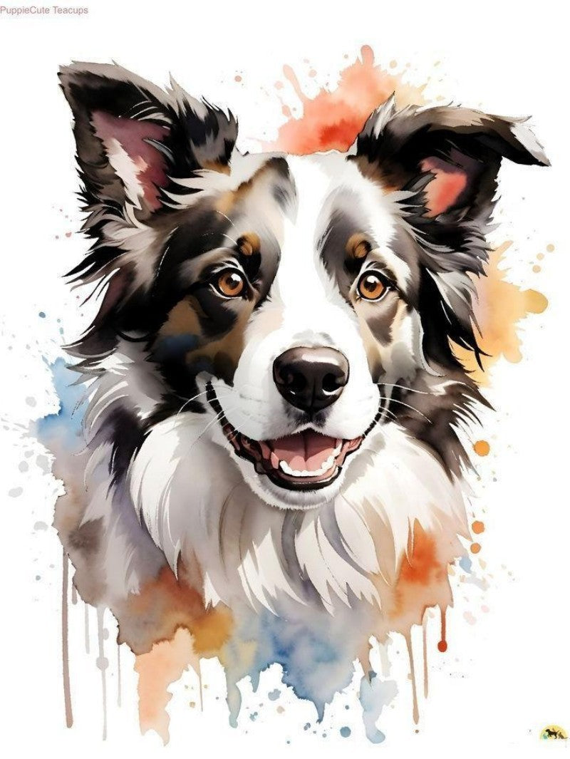 Dog Border Collie | Diamond Painting