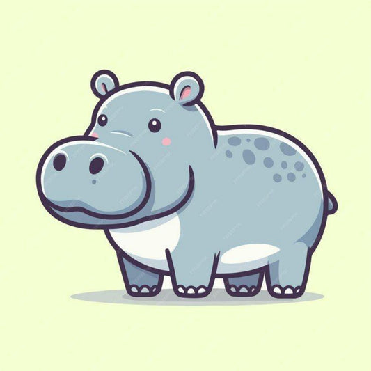 Hippo | Diamond Painting