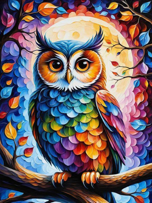 Colorful Owl | Diamond Painting