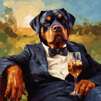 Rottweiler Dog | Diamond Painting