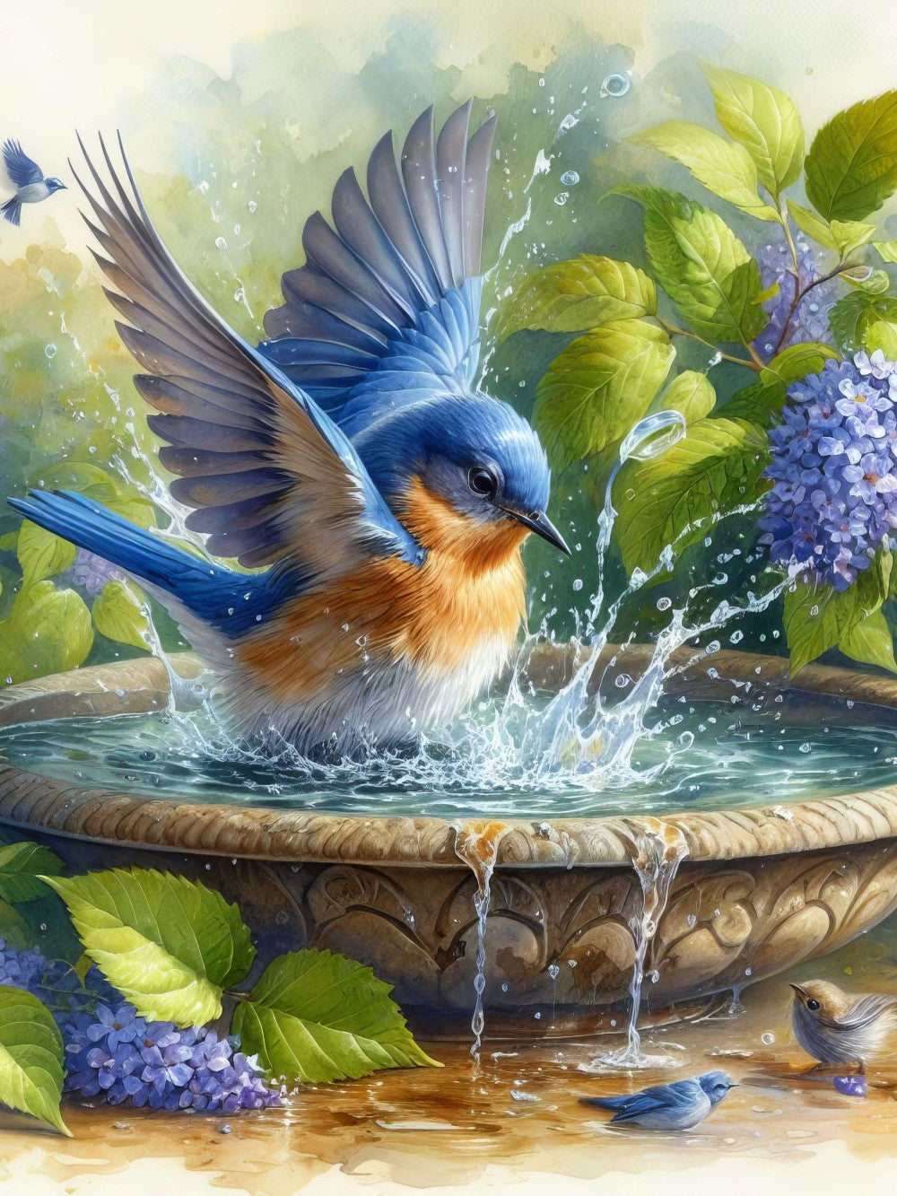 Birds and Flowers | Diamond Painting