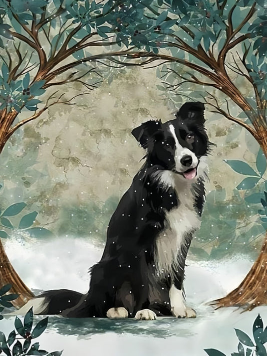 Dog Border Collie | Diamond Painting
