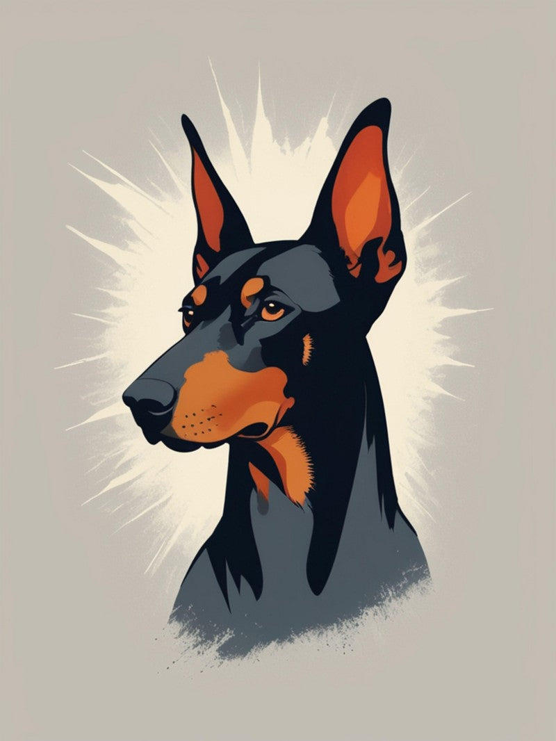 Dog Doberman | Diamond Painting