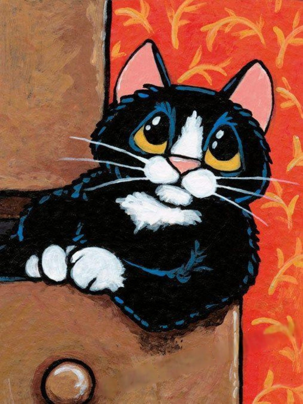 Tuxedo Cat  | Diamond Painting