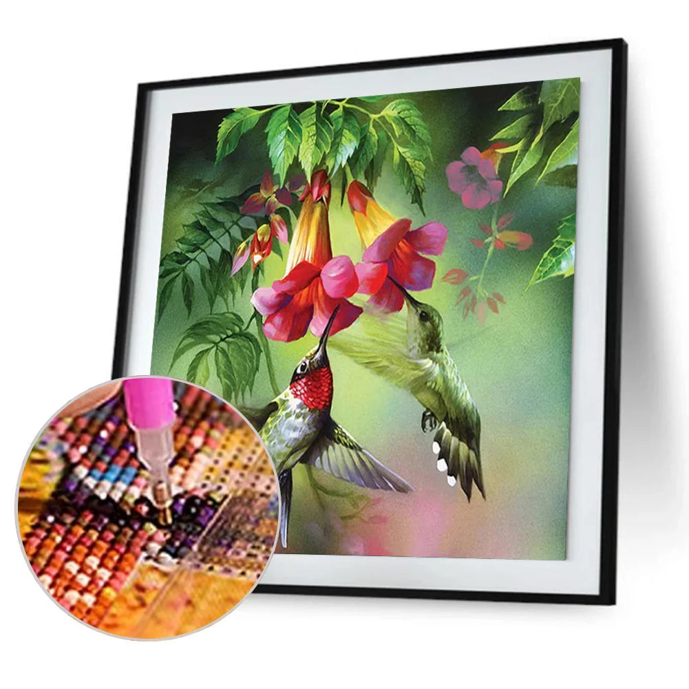 Flower Hummingbird | Diamond Painting