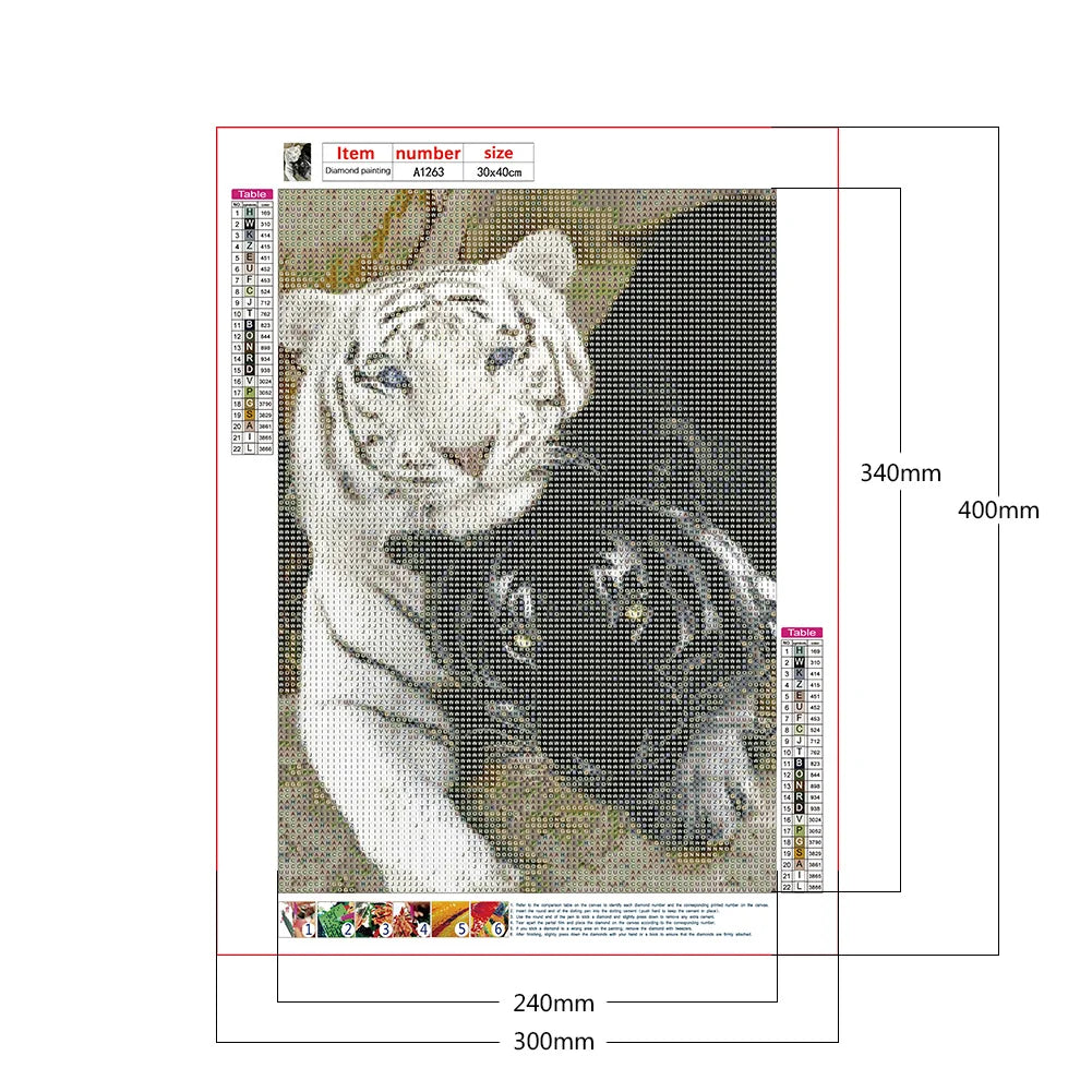 White Tiger | Diamond Painting