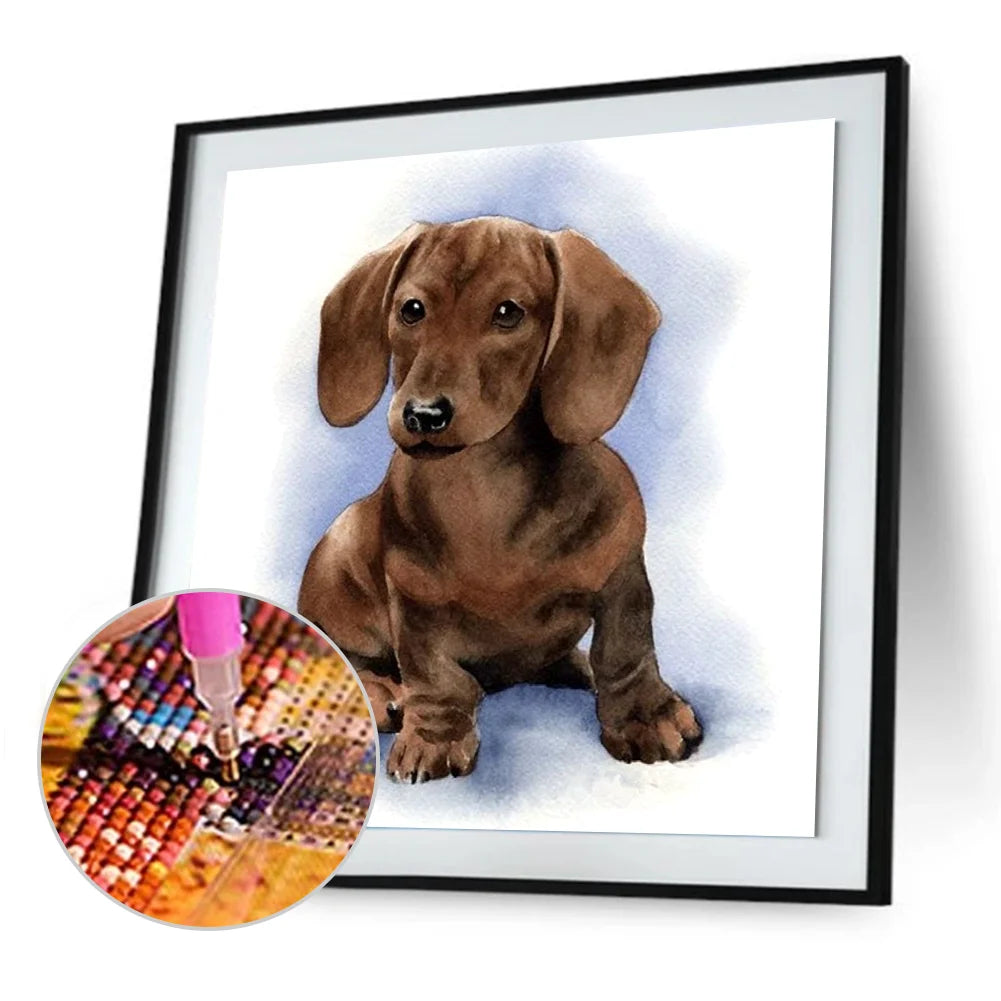 Brown Dog | Diamond Painting