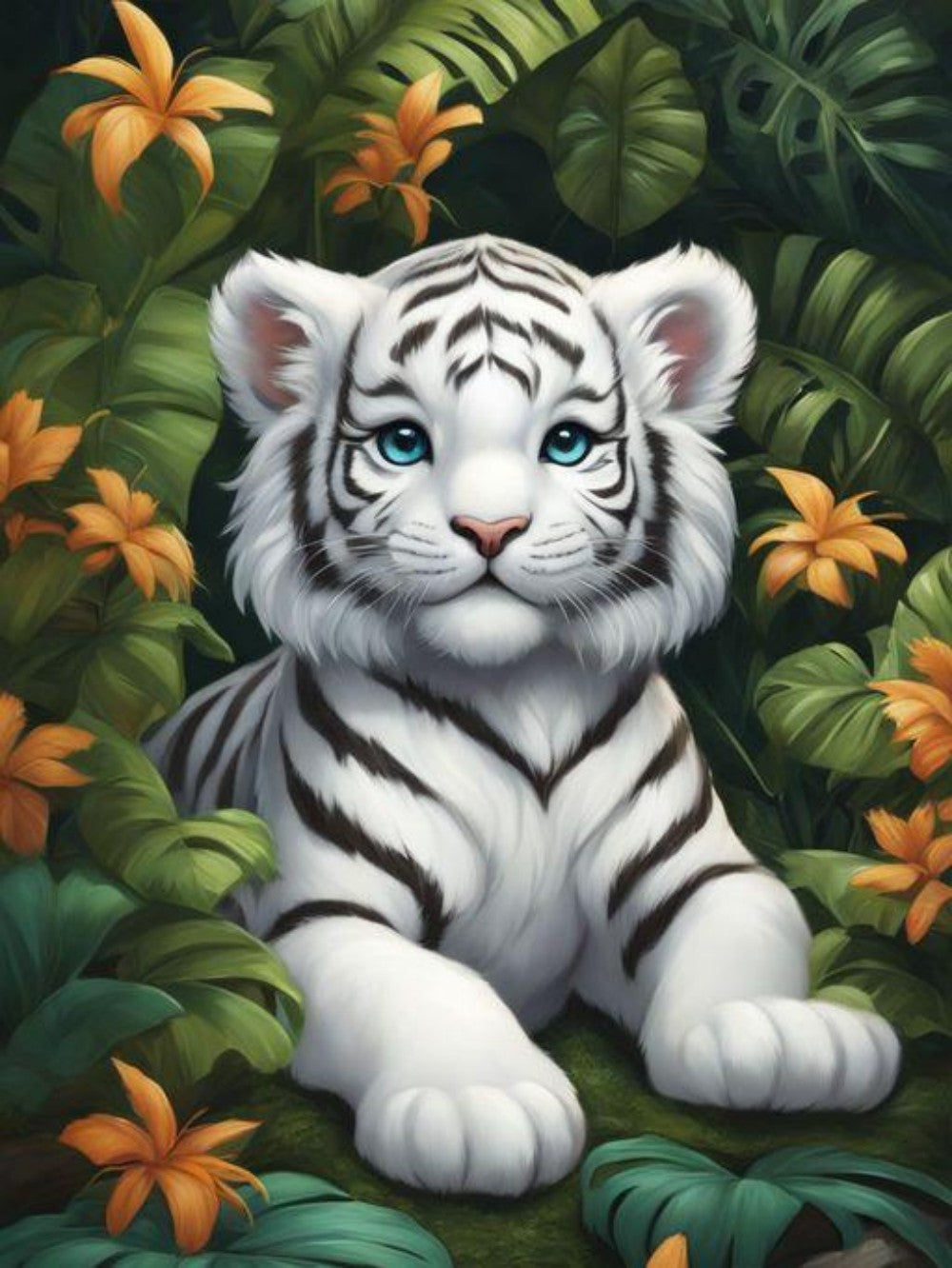 White Tiger | Diamond Painting