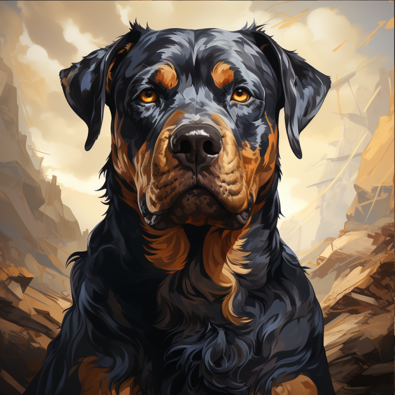 Rottweiler Dog | Diamond Painting