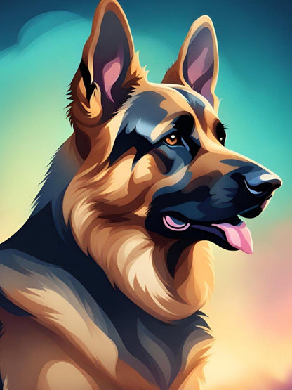 Dog German Shepherd | Diamond Painting
