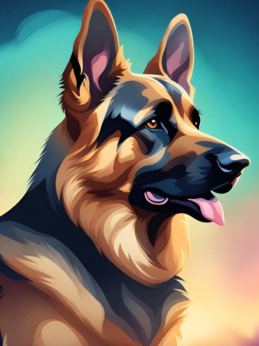 Dog German Shepherd | Diamond Painting
