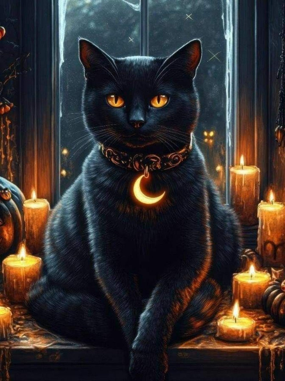 Midnight Cat | Diamond Painting