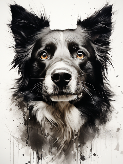 Dog Border Collie | Diamond Painting