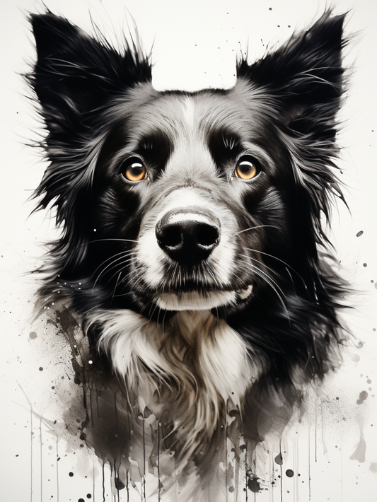 Dog Border Collie | Diamond Painting