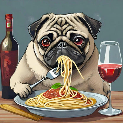 Dog Pug | Diamond Painting