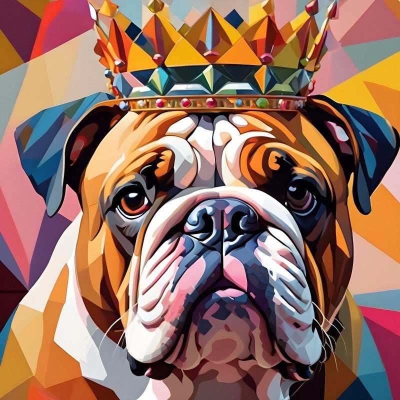 Dog English Bulldog | Diamond Painting