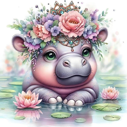 Hippo | Diamond Painting